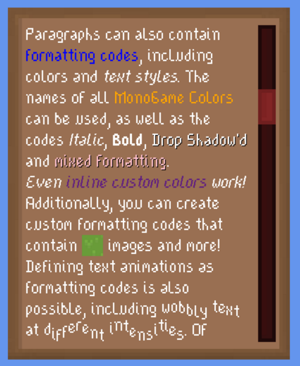 An image showing text with various colors and other formatting